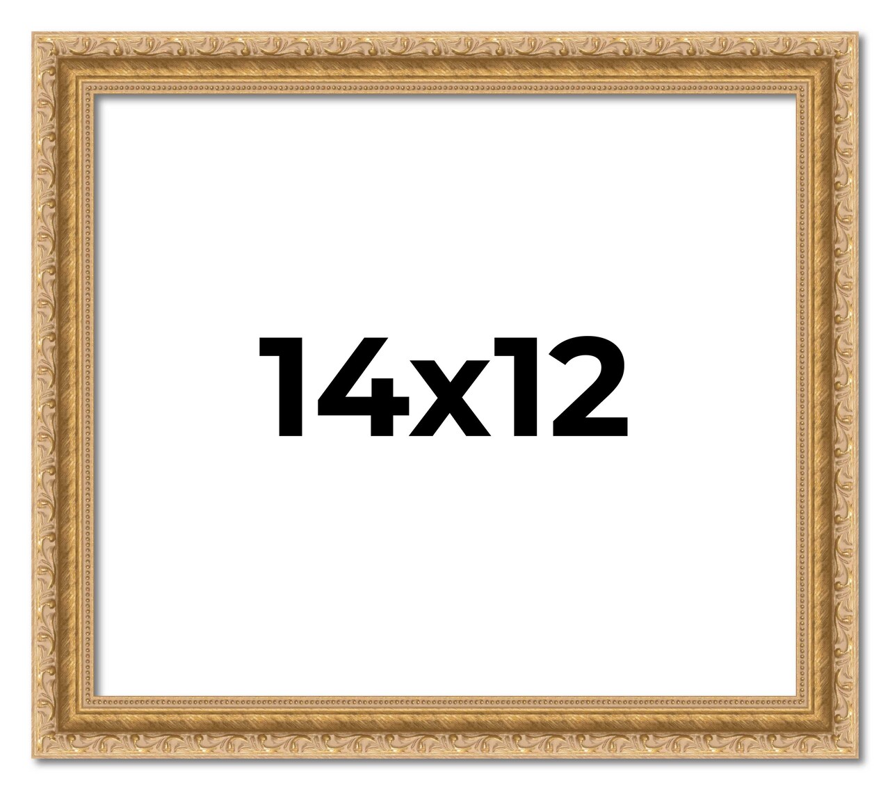 Refined Gold Picture Frame - UV Acrylic, Backing Board, Hanging Hardware Included